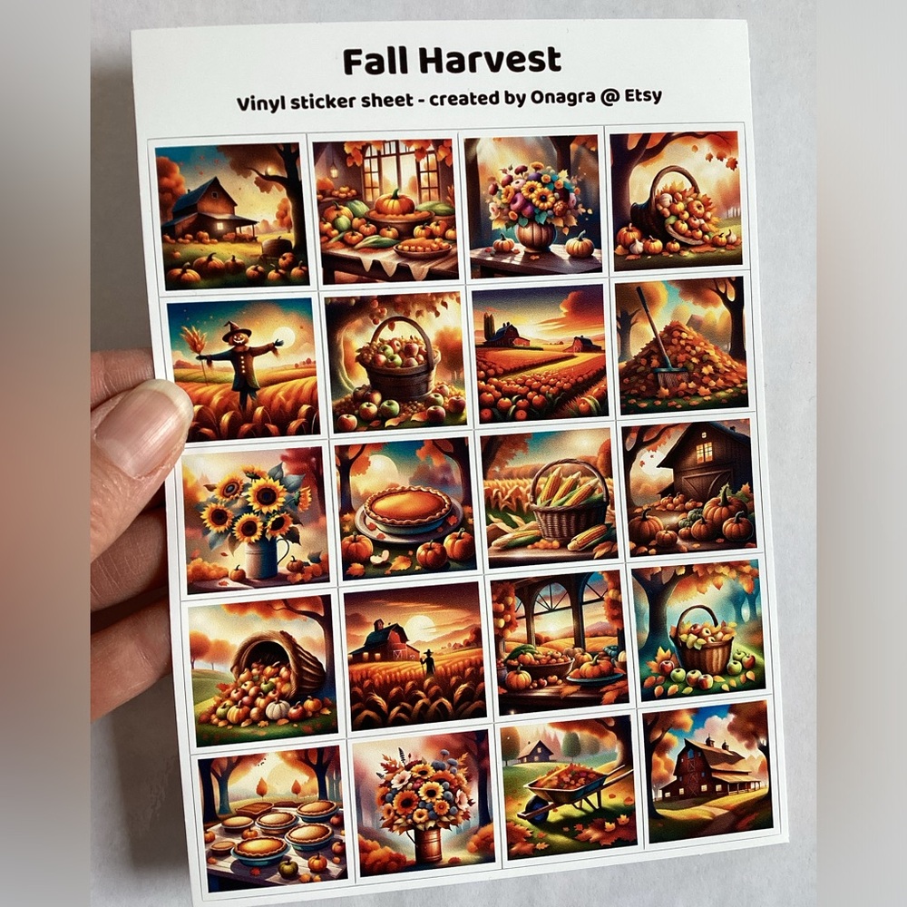 🛍️5/💲20🛍️ Stickers! Fall Harvest Thanksgiving stickers